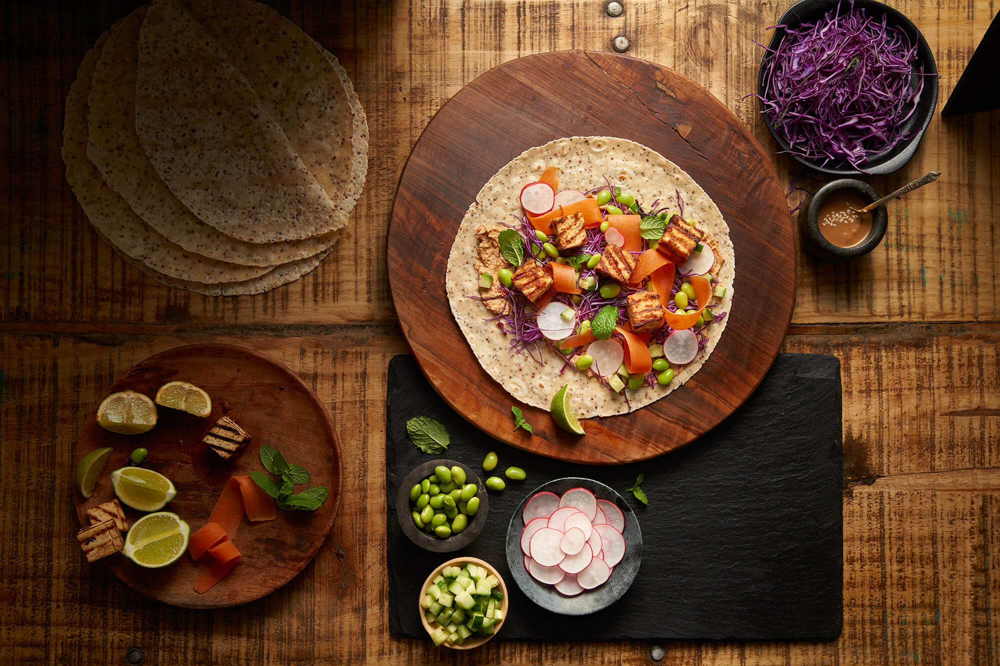 SATAY TOFU WRAP