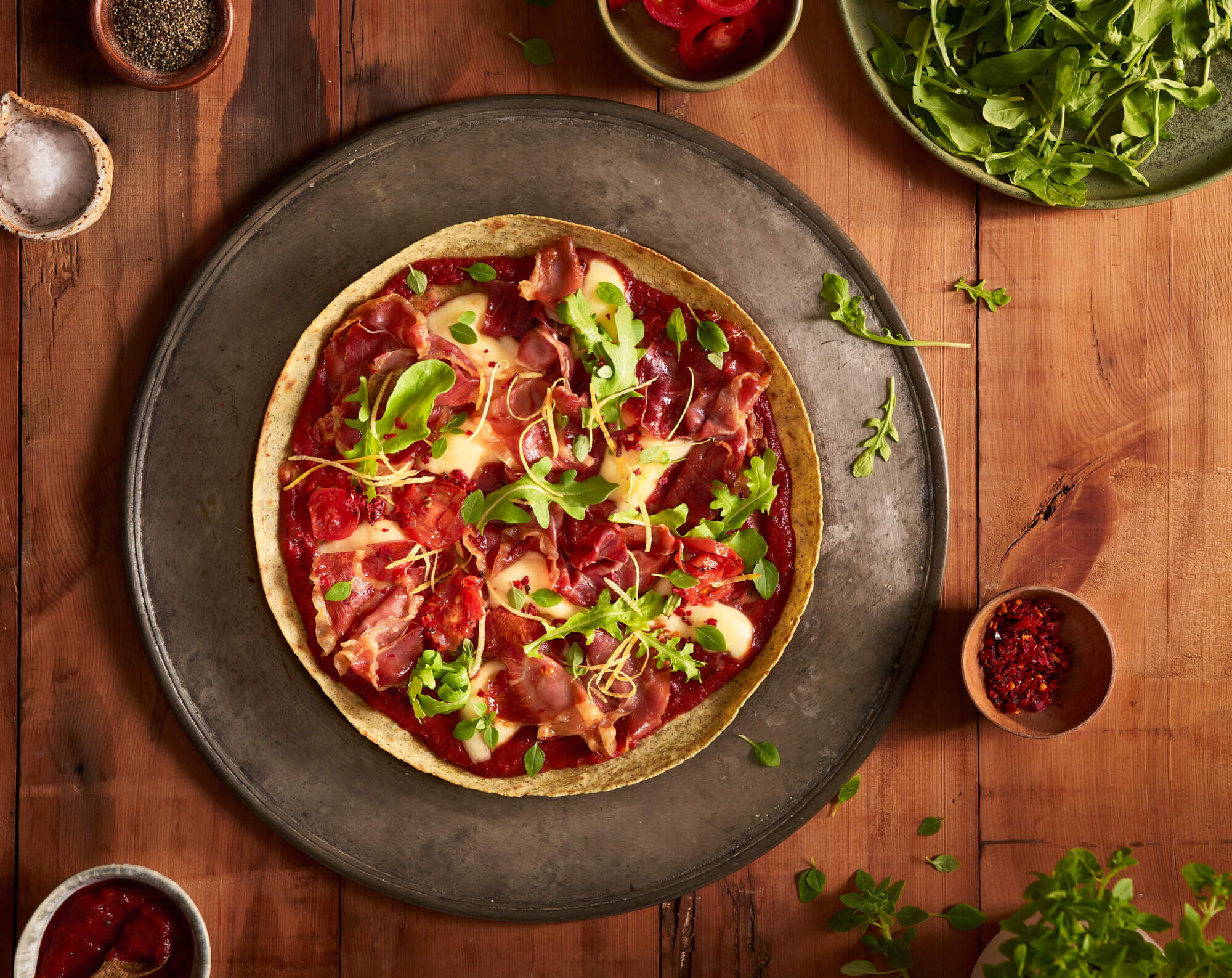 Prosciutto & Mozzarella Pizza