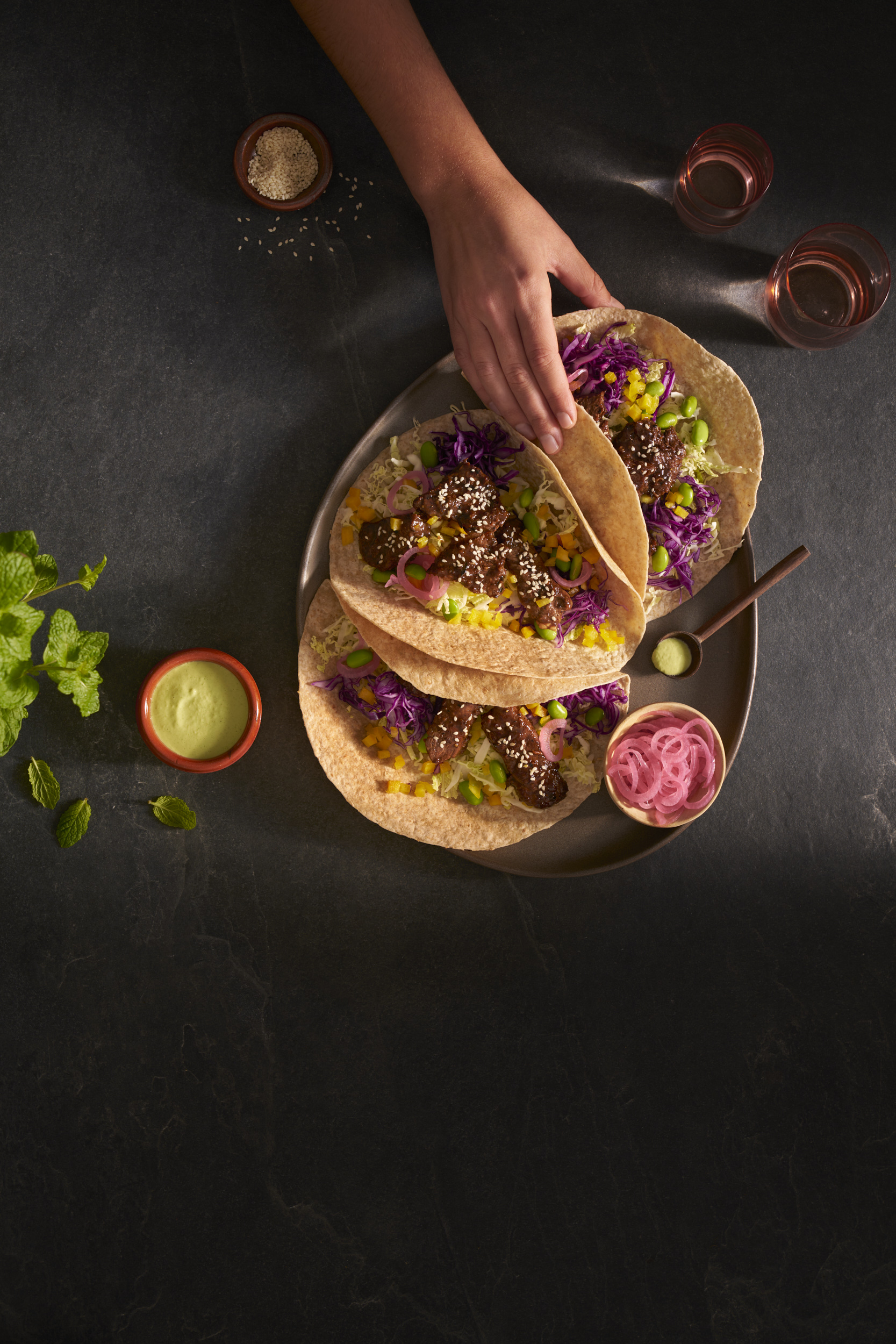 STICKY ASIAN BEEF TACOS