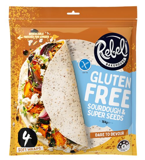 Gluten Free Sourdough & Super Seeds Wraps